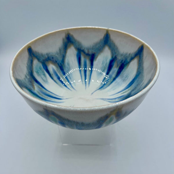 Soup/Cereal Bowl- Violet/Cobalt Flux