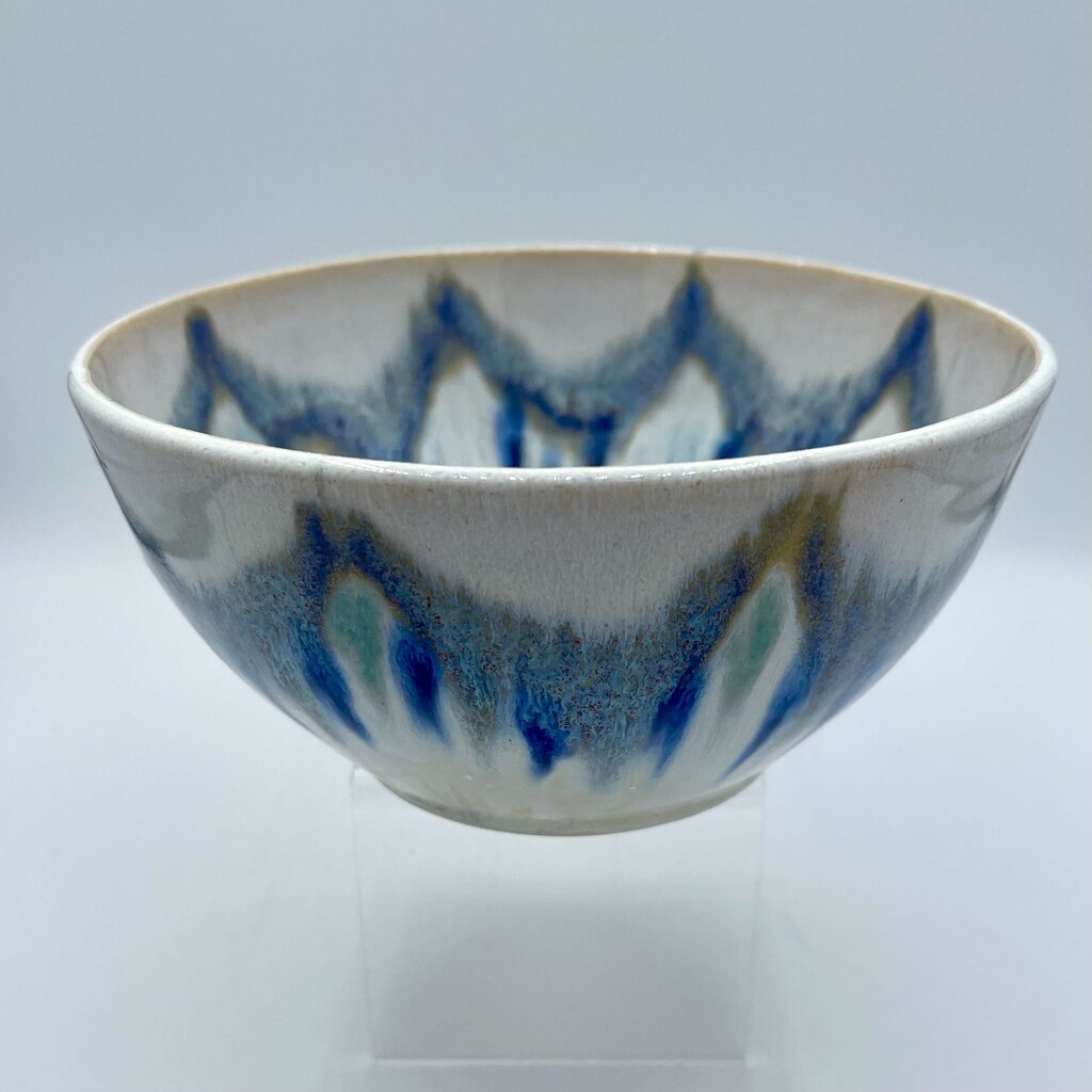 Soup/Cereal Bowl- Violet/Cobalt Flux