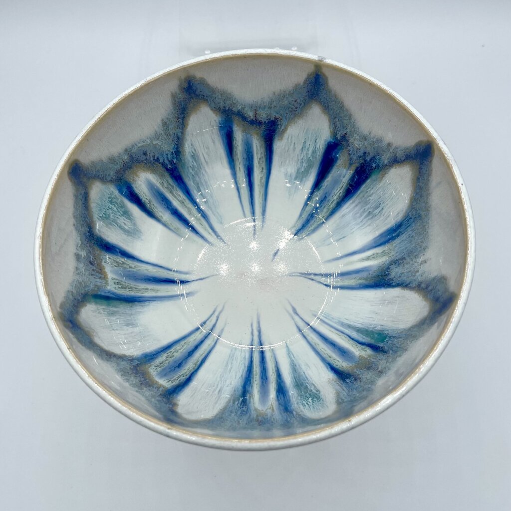 Soup/Cereal Bowl- Violet/Cobalt Flux