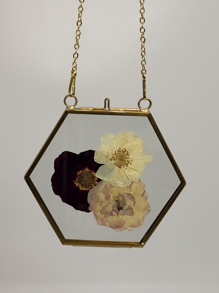 Hexagon w/ roses