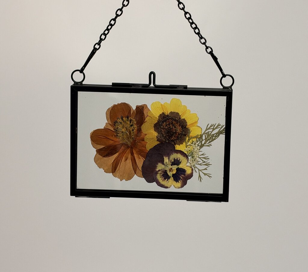 Sm. Landscape Frame w/ Florals