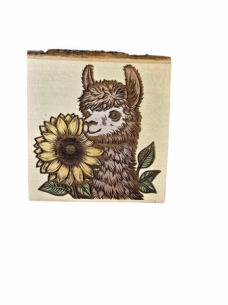 Llama w/Sunflower