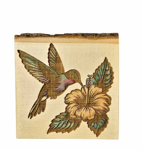 Hummingbird on Flower