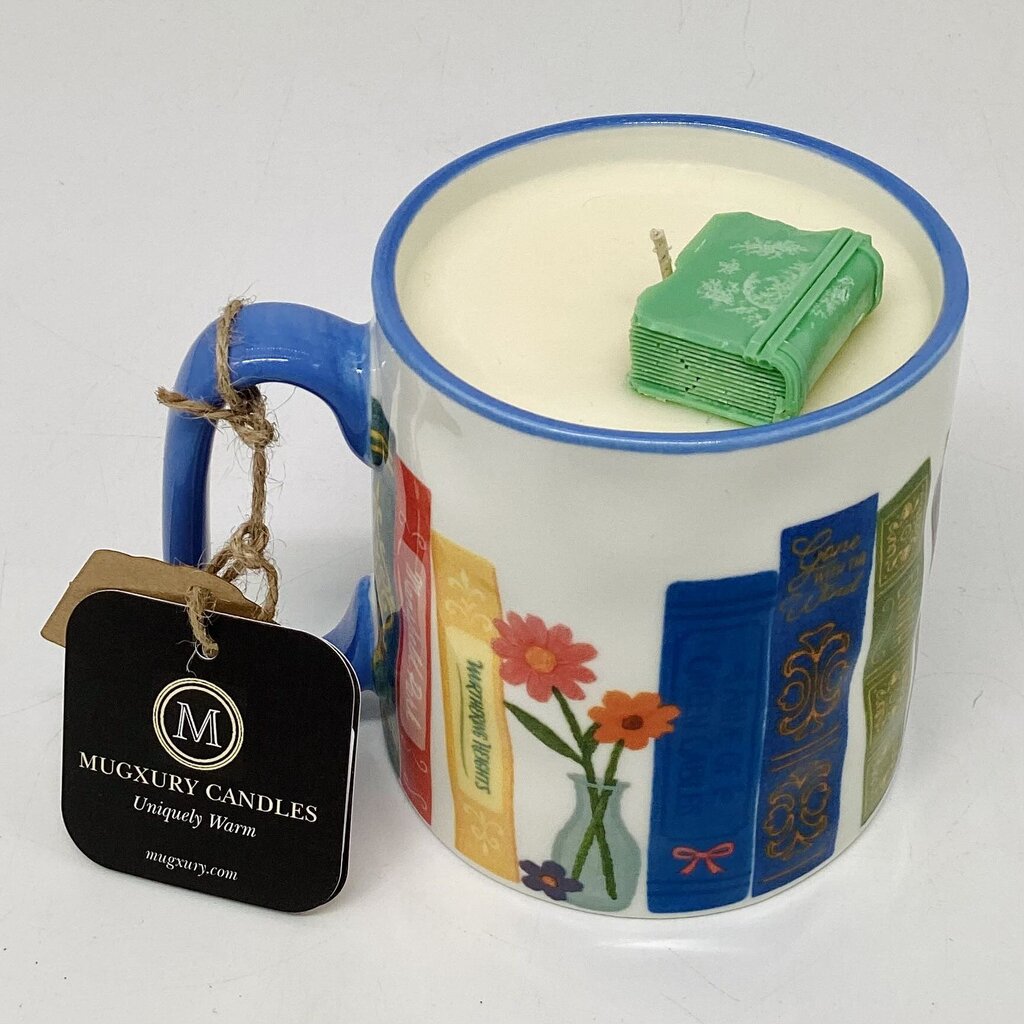 Bookstore (Bookshelf Mug) - Mug Candle - 100% Soy Wax