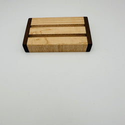 Business Card Holder (Walnut & Quilted Maple) - view 2