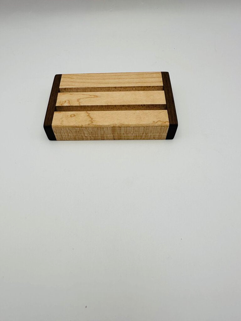 Business Card Holder (Walnut & Quilted Maple)
