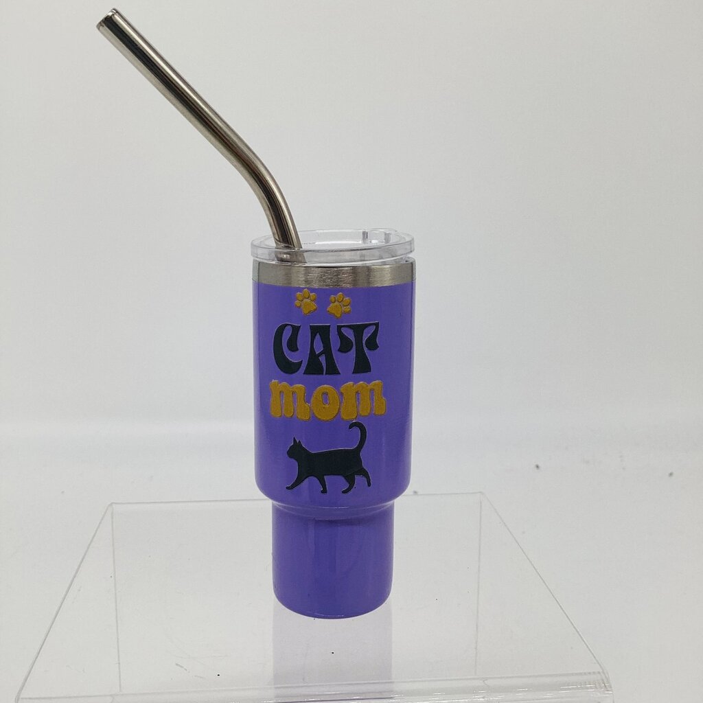 Mini tumbler- cat mom
