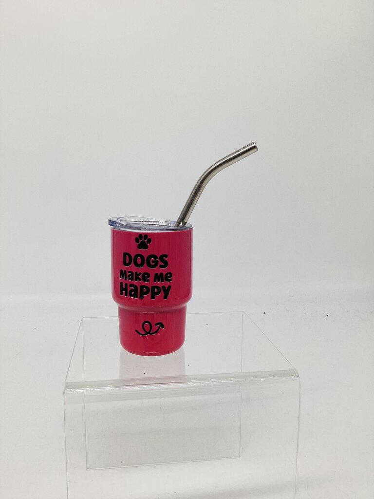 Mini tumbler- dogs happy