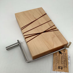 Wooden Cheese Board with stainless steel slicer - view 2