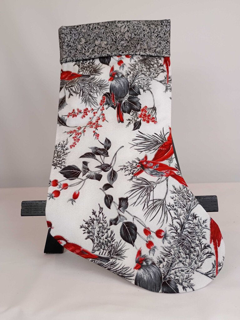 Stocking Silver Cardinals