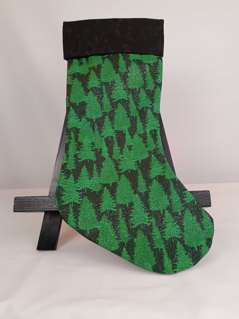 Stocking Green Sparkle Trees