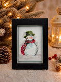 Watercolored Snowman (4x6 Frame)