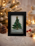Watercolored Christmas Tree (4x6 Frame)