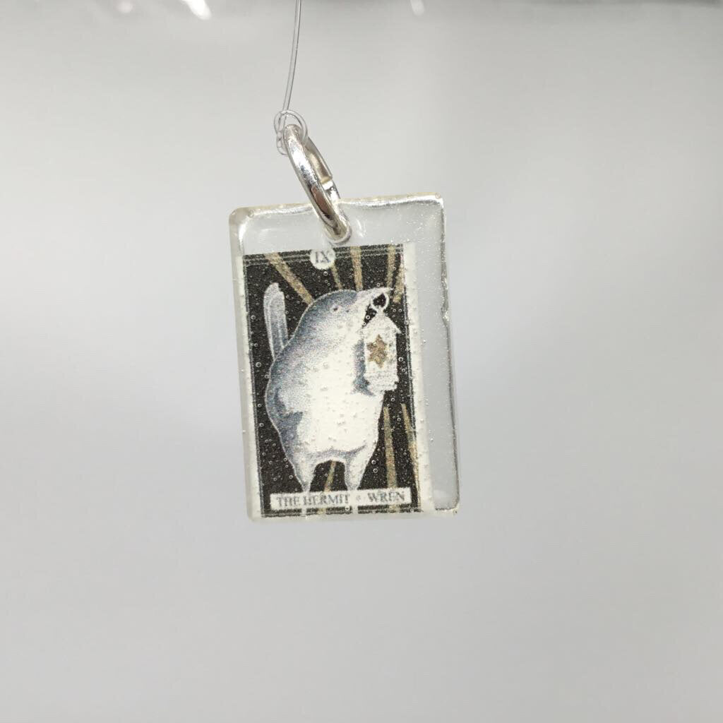 The Avian Tarot Resin Charm The Hermit | Wren