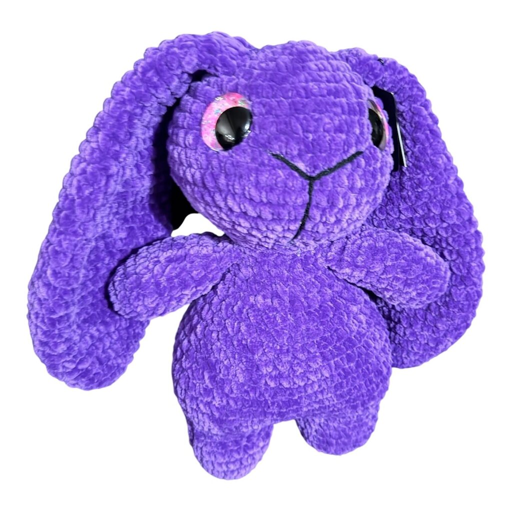 Crocheted long earred bunny plushie