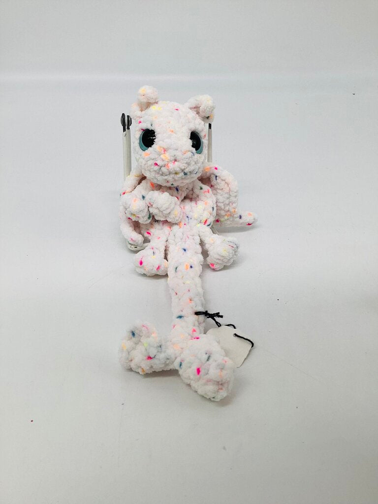 Lilea the White Speckled Axolotl Dragon