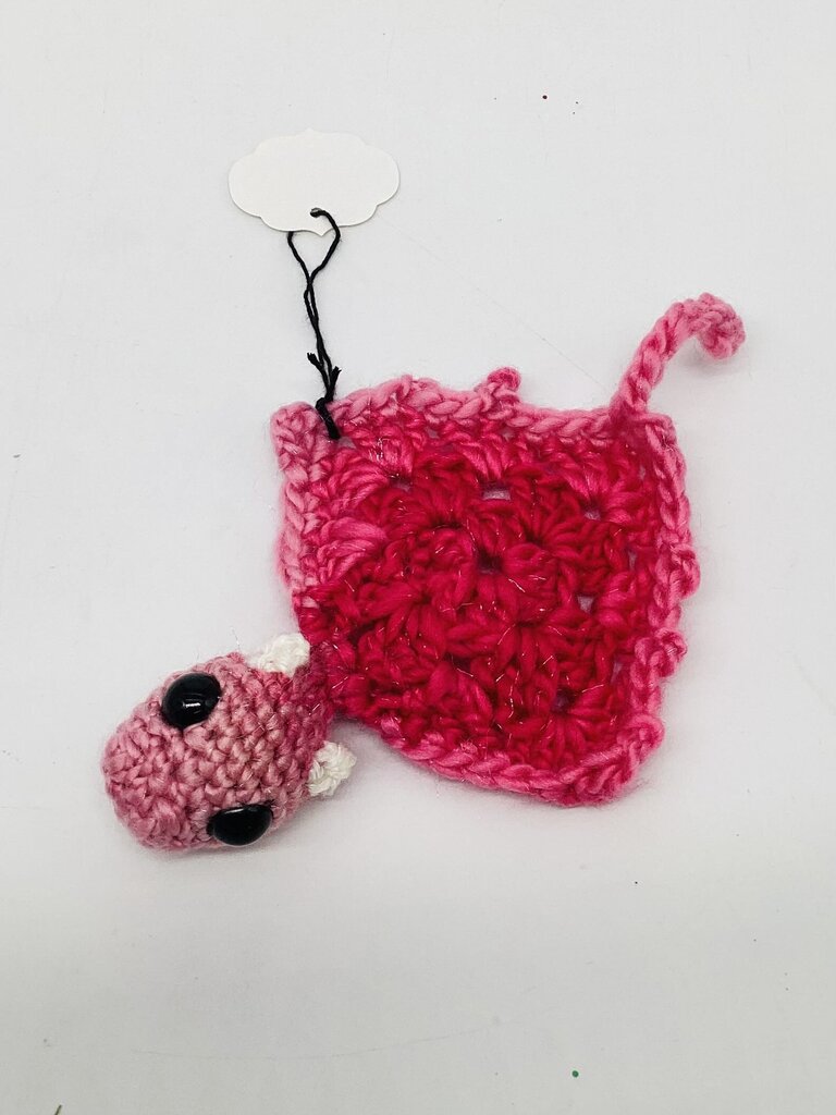 Sparkly Pink Pocket Dragon with Finger Loop