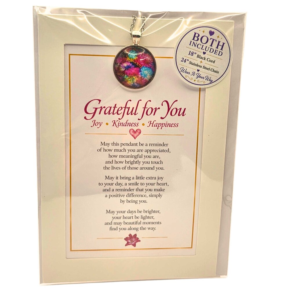 Grateful for You Keepsake Pendant