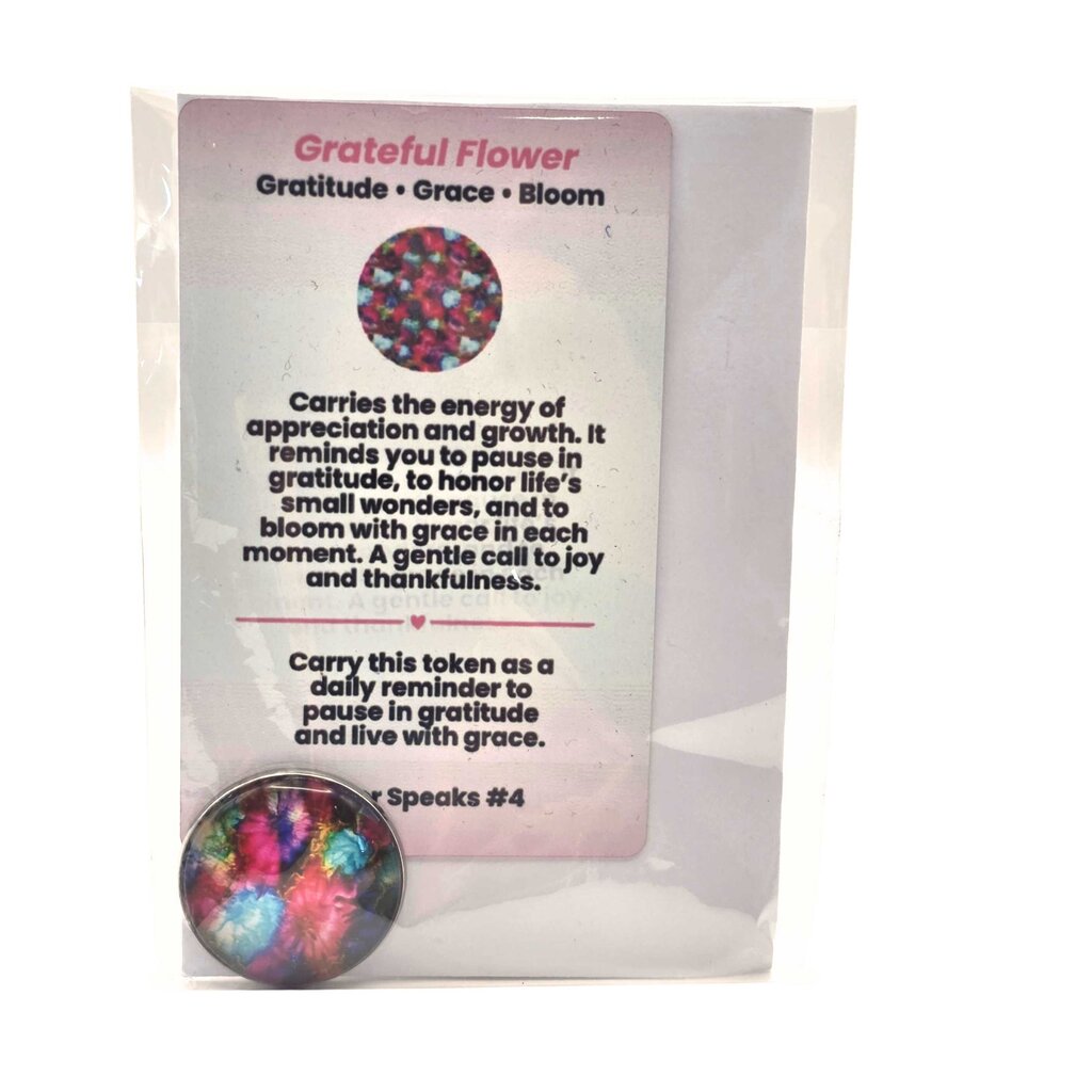 Grateful Flower Keepsake Token