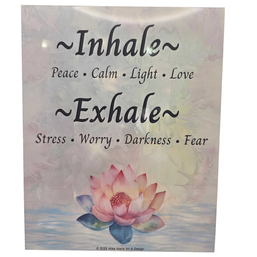 Inhale Exhale Aluminum Art Print