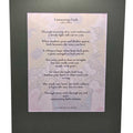 Unwavering Faith Poetry Print