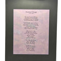 Seasons Change Poetry Print