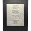 The Five Gifts Poetry Print