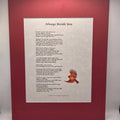 Always Beside You Poetry Print