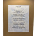 Fields of Gold Poetry Print