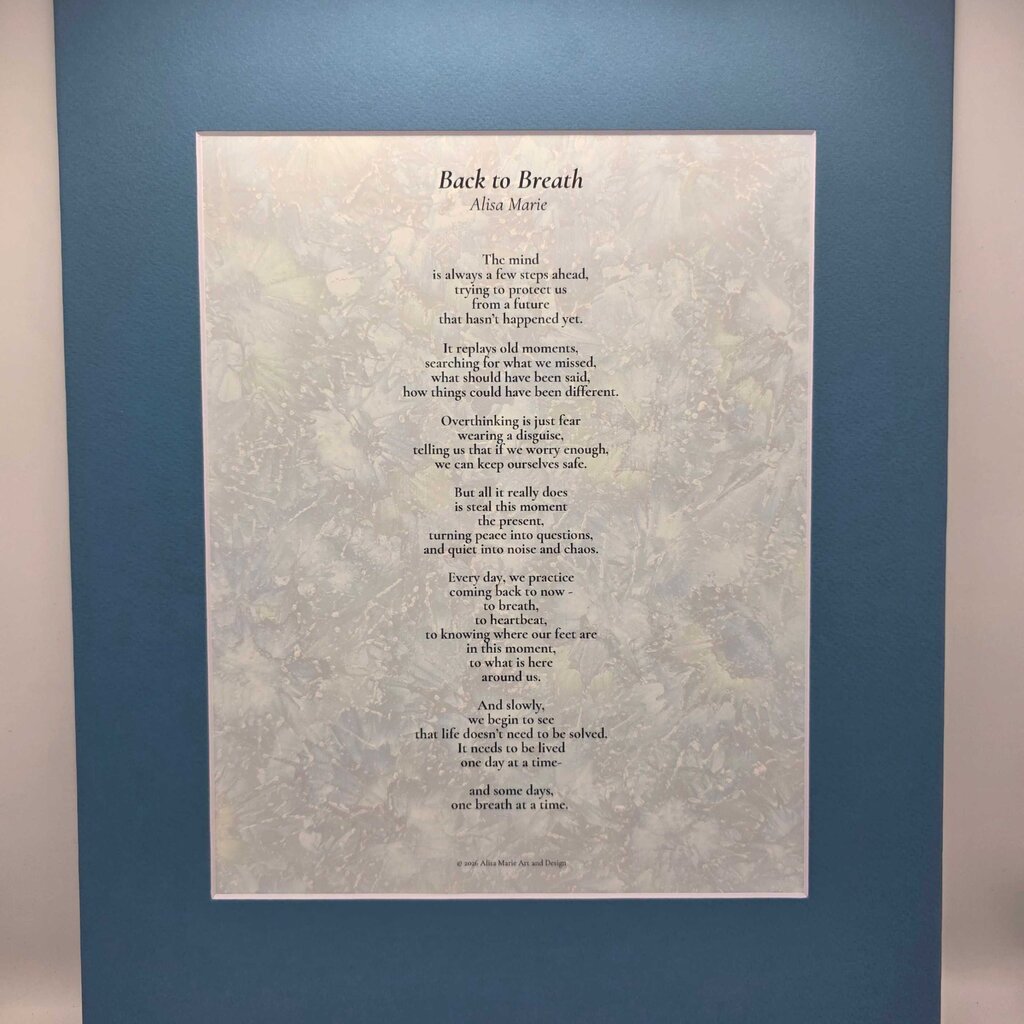 Back to Breath Poetry Print