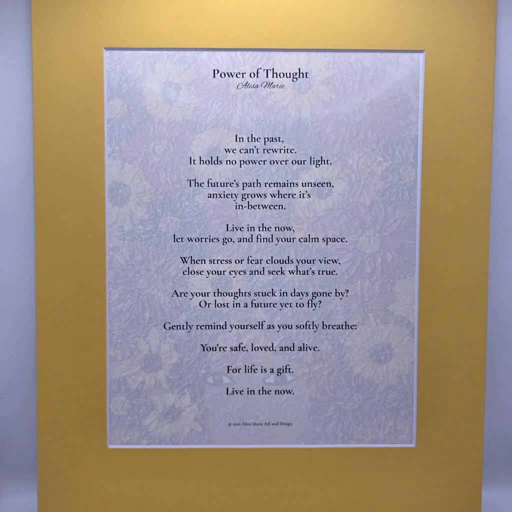 Power of Thought Poetry Print