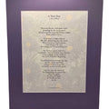 A New Day Poetry Print