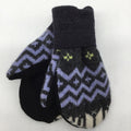 Sweater Mitten - Gray/Purple/White Blend