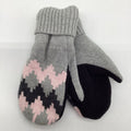Sweater Mitten - Gray Pink NON Wool