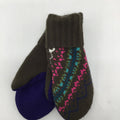 Sweater Mitten - Olive/Purple/Pink