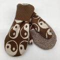 Sweater Mitten - Brown yin/yang