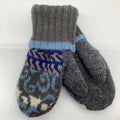 Sweater Mitten - Gray/Blue Wool Blend