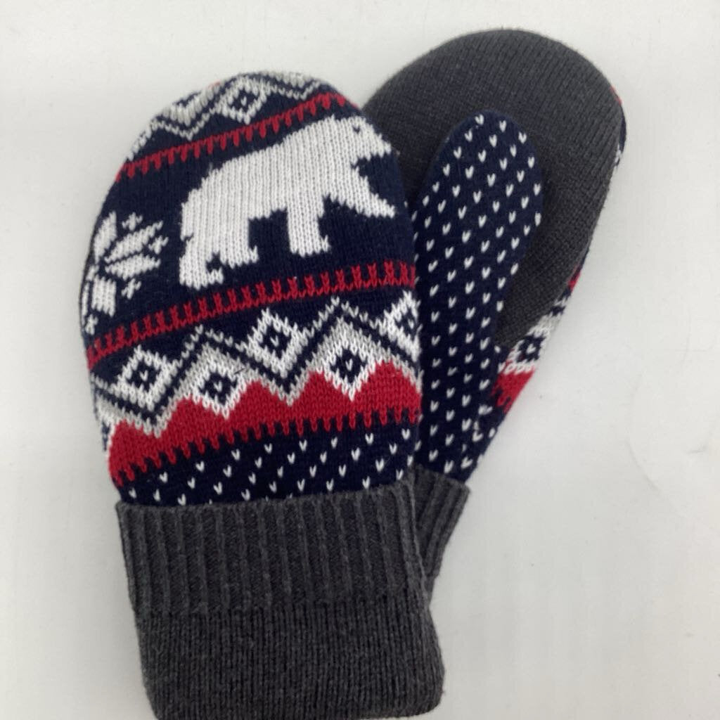 Sweater Mitten - Blue/Gray Polar Bear