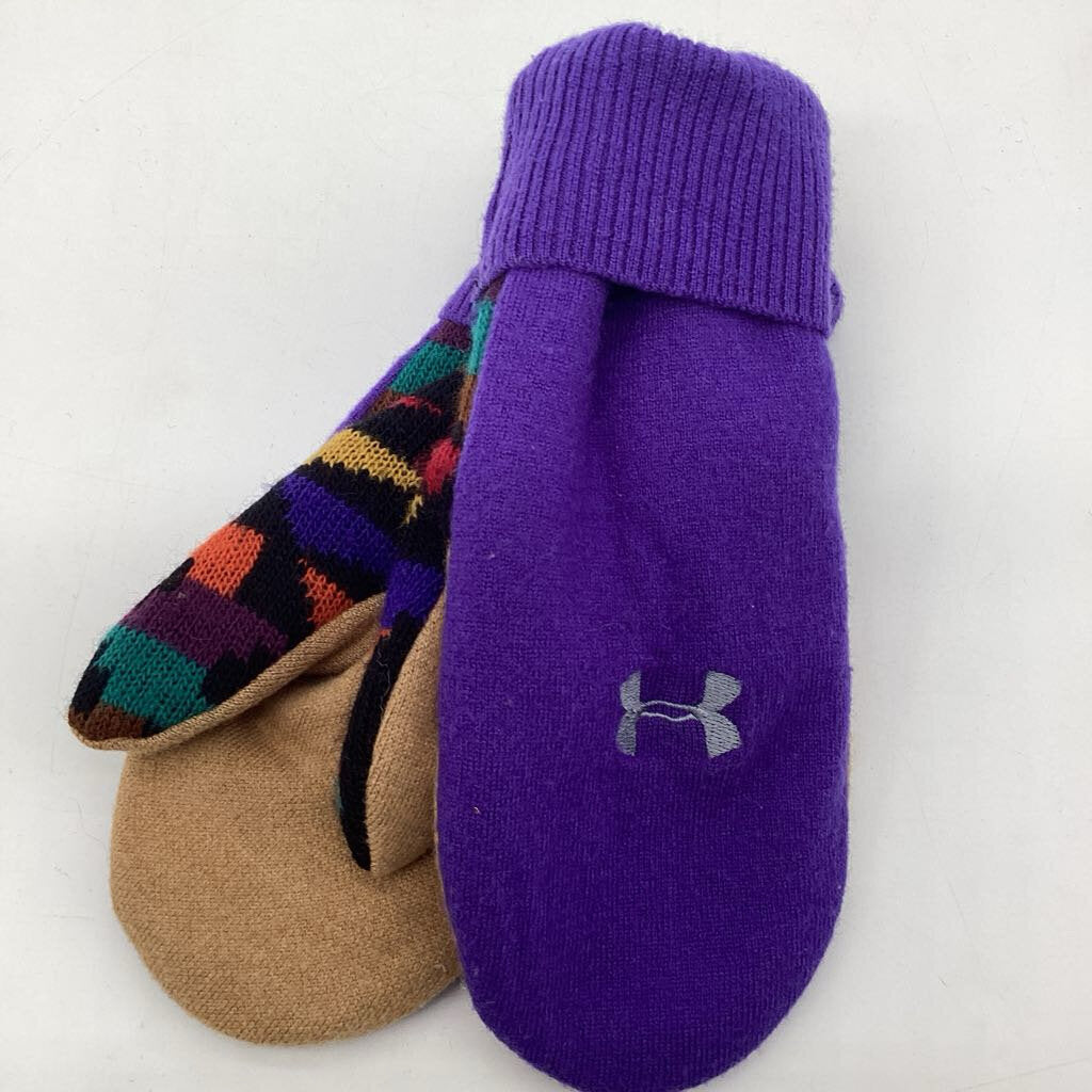 Sweater Mitten - Purple/Beige