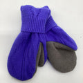 Sweater Mitten - Purple/Gray