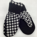 Sweater Mitten - Black/White
