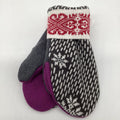 Sweater Mitten Gray/Purple/Red
