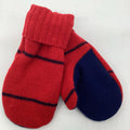 Sweater Mitten Red/Blue Stripe WOOL