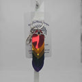 Rainbow Shiny Short Dragon Scale Fidget Keychain