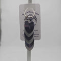 Lavender Silver Short Dragon Scale Fidget Keychain