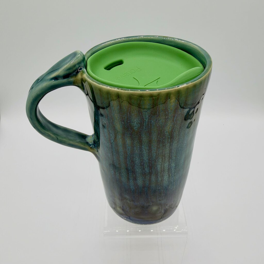 Travel Mug w/lid- (Small)- Storm Rain