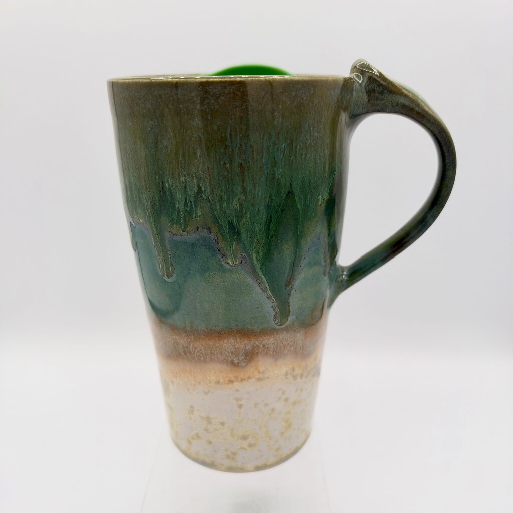 Travel Mug w/ lid- Green Pearl