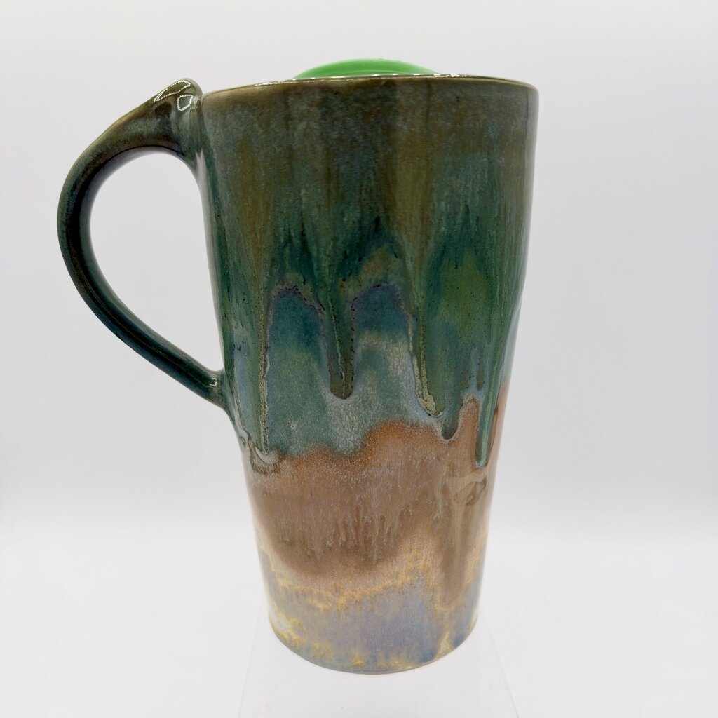 Travel Mug w/ lid- Green Pearl