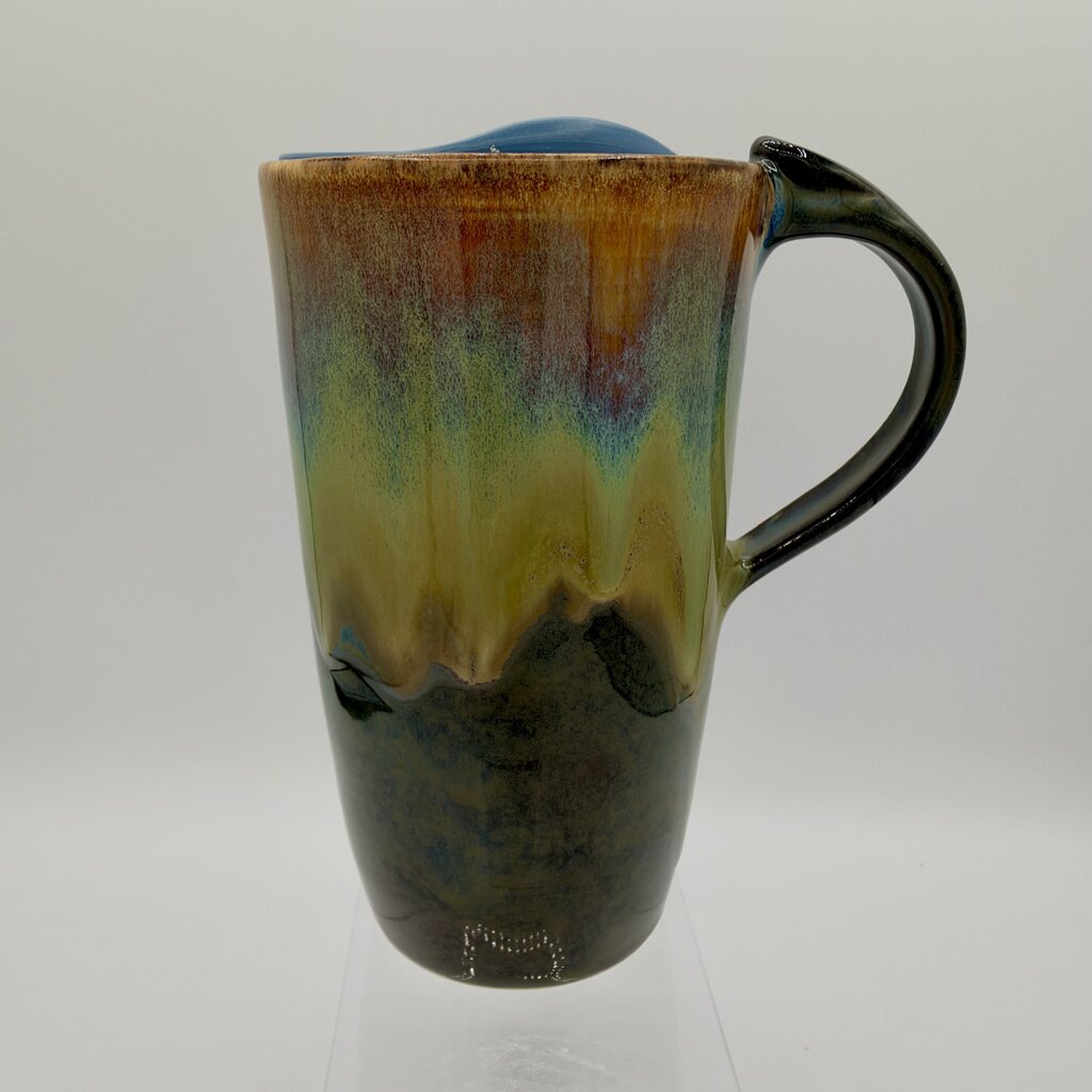 Travel Mug w/lid- Sapphire Flux