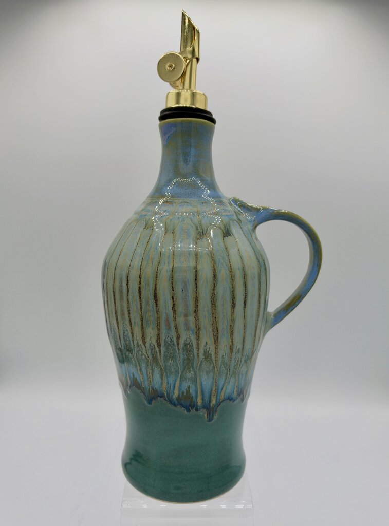 Oil Cruet- Ice/Tourmaline Rain